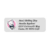 KiniArt Tuxedo Westie Etiket (Voorkant)