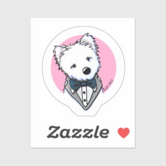 KiniArt Tuxedo Westie Sticker