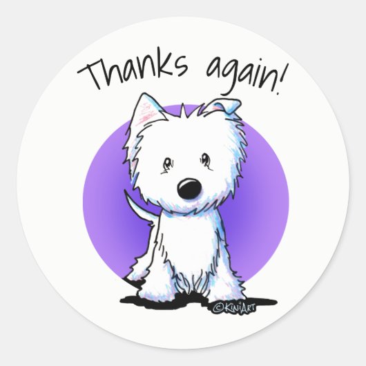 KiniArt TY-Stickers Ronde Sticker (Voorkant)