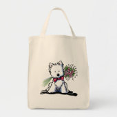 KiniArt Valentijn Westie Bag Tote Bag (Voorkant)