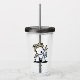 KiniArt Vist Westie Acrylic Tumbler Acryl Drinkbeker