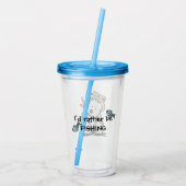 KiniArt Vist Westie Acrylic Tumbler Acryl Drinkbeker (Achterkant)
