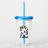 KiniArt Vist Westie Acrylic Tumbler Acryl Drinkbeker (Voorkant)