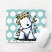 KiniArt Vist Westie Mousepad Muismat (Met muis)