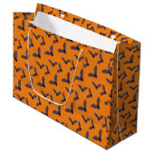 KiniArt Vleermuizen Halloween Groot Cadeauzakje (Voorkant Gekanteld)