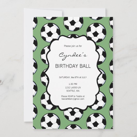 KiniArt Voetbal Kaart (Achterkant)