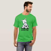 KiniArt Voetbal Westie Puppy T-shirt (Voorkant volledig)
