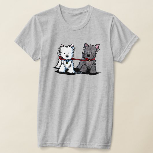 KiniArt Walking Terriers T-Shirt (Laagn)