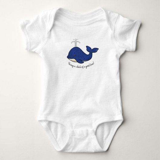 KiniArt Walvis Baby Bodypakje Romper (Voorkant)
