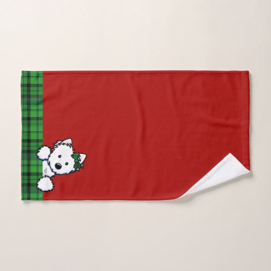 KiniArt Website Kersthanddoek Set Bad Handdoek (Handdoek)