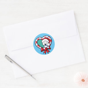KiniArt Website Kerstliefde Ronde Sticker