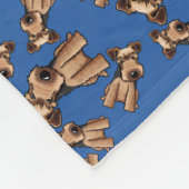 KiniArt Welsh Terrier Fleece Deken (Hoek)