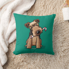 KiniArt Welsh Terrier Kerst Kussen
