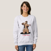 KiniArt Welsh Terrier Kerst Trui (Voorkant volledig)
