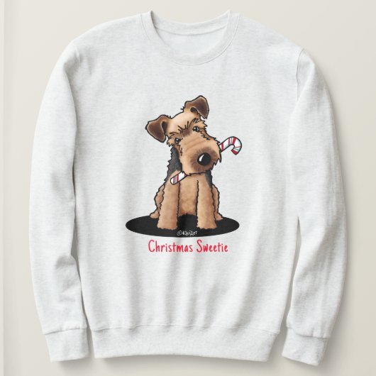 KiniArt Welsh Terrier Kerst Trui (Design voorkant)