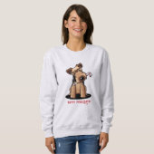 KiniArt Welsh Terrier Kerst Trui (Voorkant volledig)