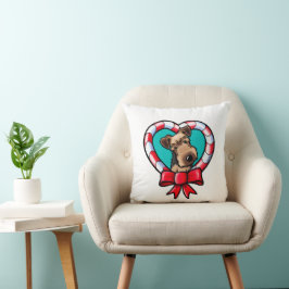 KiniArt Welsh Terrier Kerstdecoratie Kussen