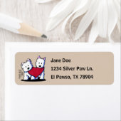 KiniArt Westie Adresetiketten Etiket (Insitu)