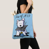 KiniArt Westie Afstuderen Tote Bag (Dichtbij)