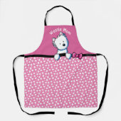 KiniArt Westie All-Over Print Apron Schort (Voorkant)