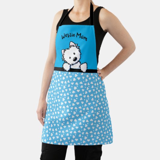 KiniArt Westie All-Over Print Apron Schort (Insitu)