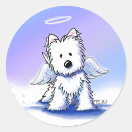 KiniArt Westie Angel Stickers