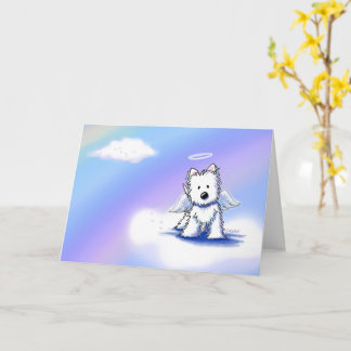 KiniArt Westie Angel Sympathiekaart Kaart