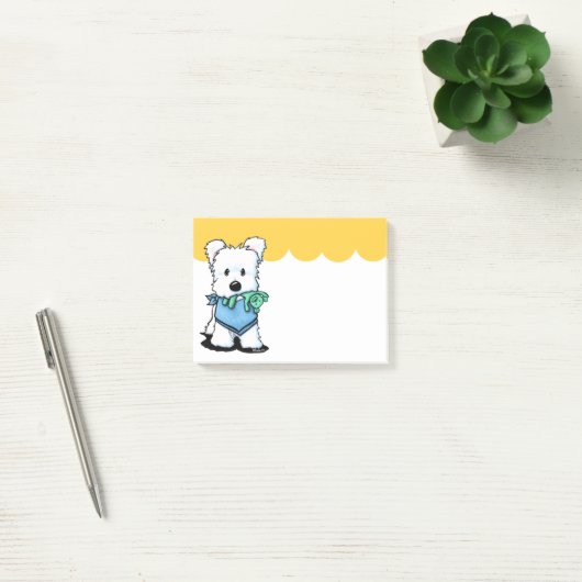 KiniArt Westie Bestie Post-it Notes (Kantoor)