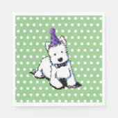 KiniArt Westie Birthday Servet (Voorkant)