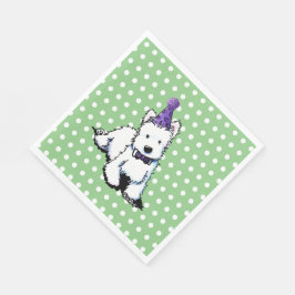 KiniArt Westie Birthday Servet