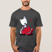 KiniArt Westie Bits O' Heaven T-shirt (Voorkant)