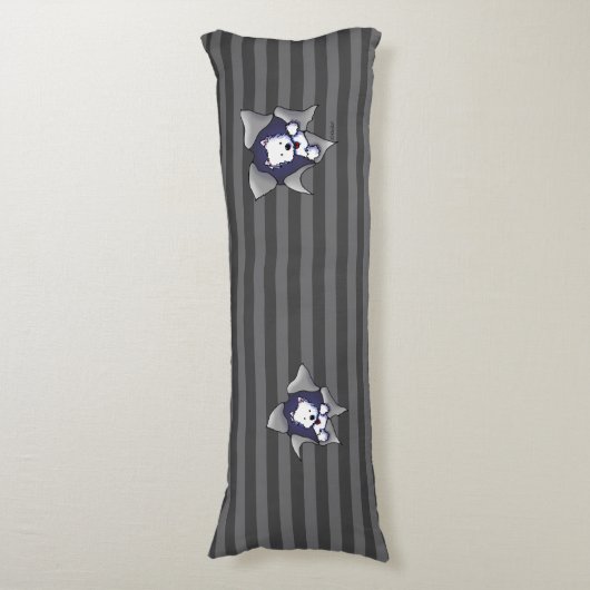 KiniArt Westie BLAST Lichaamskussen (Voorkant Verticaal)