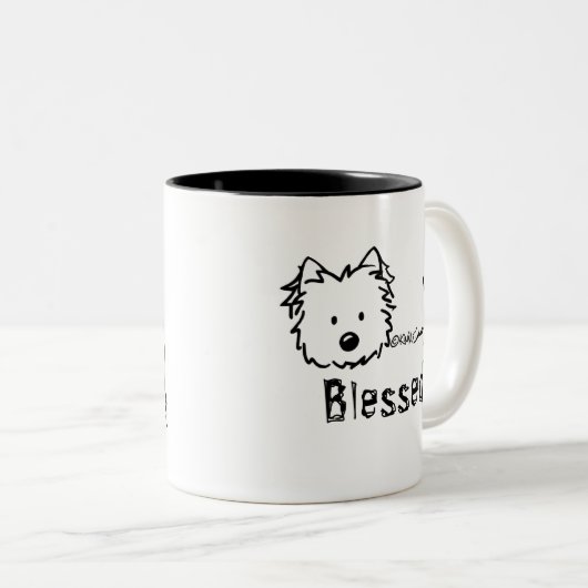 KiniArt Westie BLESSED Mok (Voorkant rechts)