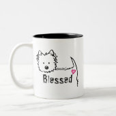 KiniArt Westie BLESSED Mok (Links)