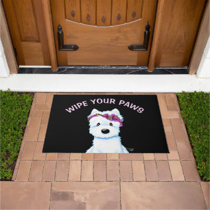 KiniArt Westie Blossom Deurmat