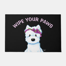 KiniArt Westie Blossom Deurmat