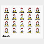 KiniArt Westie Brandweerman Vierkante Sticker (Vel)