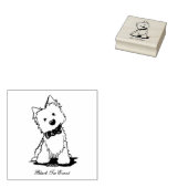 KiniArt Westie BTE Rubberstempel (Gestempeld)
