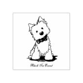 KiniArt Westie BTE Rubberstempel (Afrduk)
