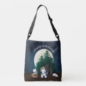 KiniArt Westie Camping Crossbody Tas (Achterkant)