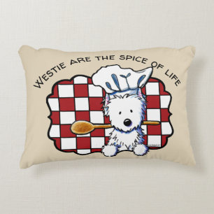 KiniArt Westie Chef Accent Kussen