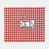 KiniArt Westie Chef Fleece Deken (Voorkant (Horizontaal))