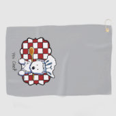 KiniArt Westie Chef Golfhanddoek (Horizontaal)