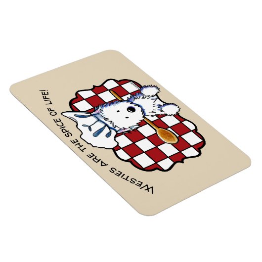KiniArt Westie Chef Magneet (Rechterzijde)