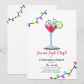 KiniArt Westie Christmas Party Invitations  Feestdagenkaart (Voorkant / Achterkant)