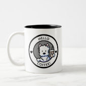 KiniArt Westie Coffee Mok (Links)