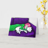 KiniArt Westie condoleancekaart voor huisdierverli Kaart (Gele Bloem)