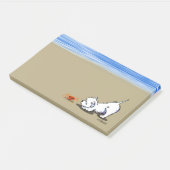 KiniArt Westie Crab Post-it® Notes (Schuin)