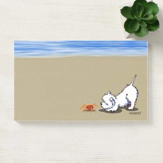KiniArt Westie Crab Post-it® Notes (Kantoor)