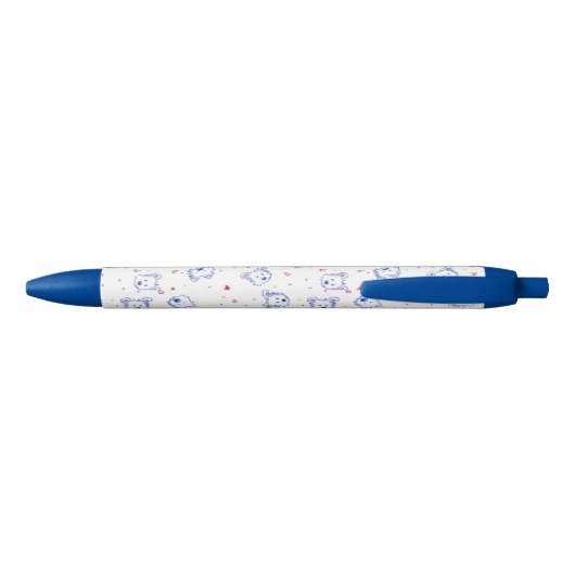 KiniArt Westie Crayon Cuties Blauwe Inkt Pen (Achterkant)